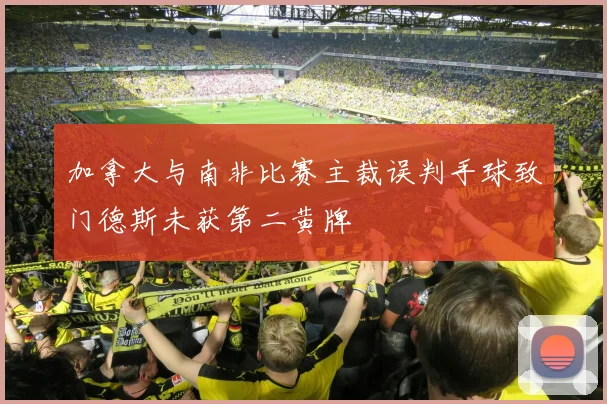 加拿大与南非比赛主裁误判手球致门德斯未获第二黄牌